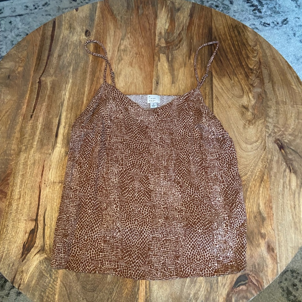 Animal Print Silky Tank Top